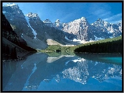 Jezioro, Rockies, Canadian, Kanada, Góry
